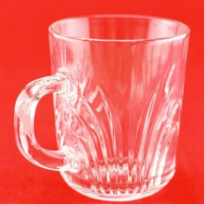 China Unique Food Shape Coffee Glass Mug With Handle for sale