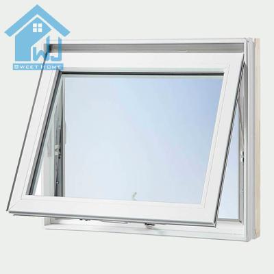 China Magnetic Screen Aluminum Chain Winder Awning Window Double Glazed Aluminum Glass Windows for sale