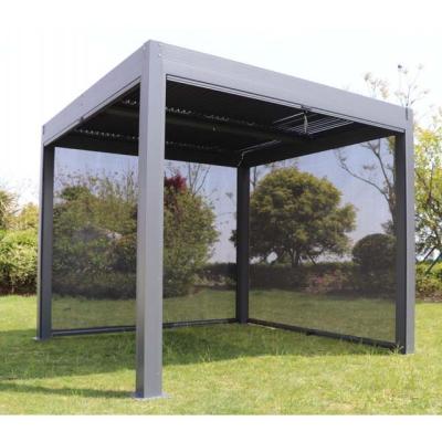 China Easily Assembled 3 x 3M Aluminum Pergola Opening Roof Remote Control Manual Outdoor Canopy for sale