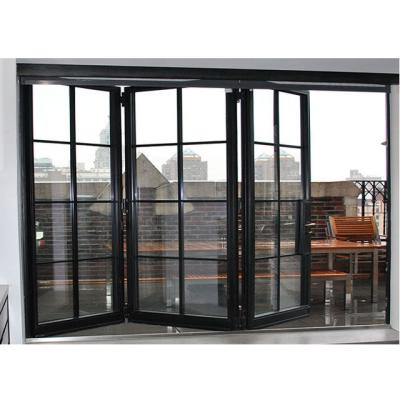 China Modern Accordion Garage Doors / Aluminum Fold Screen Door / Bi Folding Door for sale