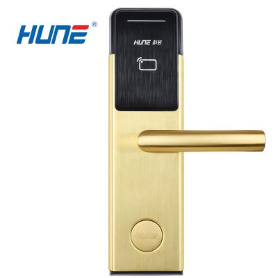 China Handle Door Cylinder Smart Entry Apartment Hotel Home / Hotel Zigbee Lock With Key Card System for sale