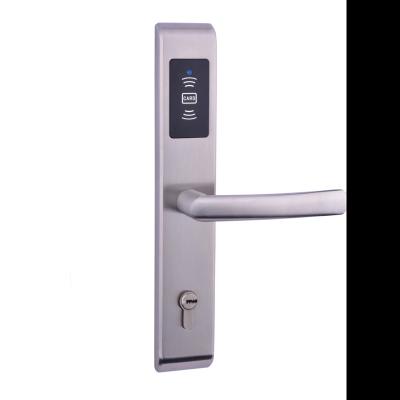 China Korean Keyless 304 Stainless Steel Rfid Magnetic Card Hotel Smart Door Lock Using Free Management System for sale