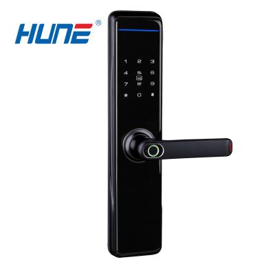 China Safe 250 Wifi Smart Card Digital Code Fingerprint Door Lock With Touch Screen Electronic Password Lock for sale