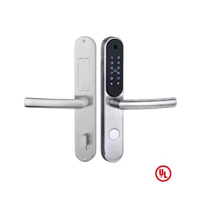 China (fingerprint and code together) indoor and outdoor 230 blue tooth electronic fingerprint door lock european style for home office for sale