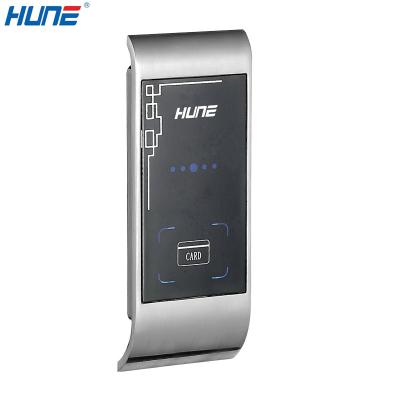 China HUNE 19R01 RFID sauna room mifare hotel cabinet digital locker lock for safe storge in apartment swimming pool gym golf club for sale