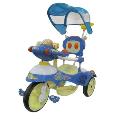 China Ride On Toy New Products Baby Products Alibaba Website Blue Color Kids Tricycle 2021 Blue Rubber Wheels for sale