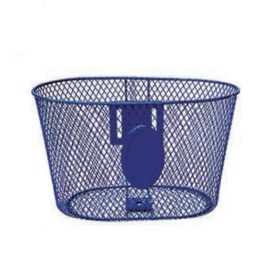 China bicycle parts and accessories steel blue color 20 inch bicycle basket to order for sale