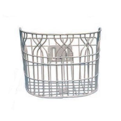 China big size mountain bike steel material silver color basket for 26inch lady and city bike to order for sale