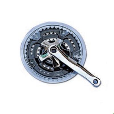 China BMX Bicycle Cogwheel Crank Bicycle Crankset Factory for sale