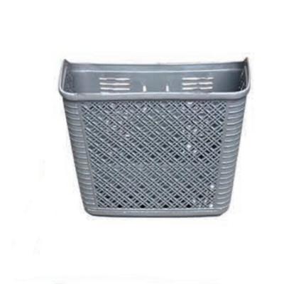 China Plastic Wicker Etc Bicycle Basket cheap gray color ladies bicycle accessories plastic steel spare parts for sale