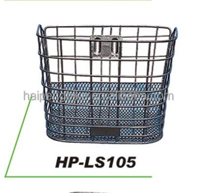 China Order plastic or motorcycle steel basket bike rear and bicycle front basket steel basket for sale for sale