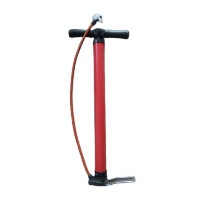 China Steel Bicycle Pump With Gauge Red Color Bicycle Pump Price for sale