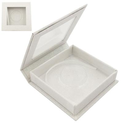 China Recyclable Production Lashbox Packaging Square Lash Box For Colored Mink Professional Eyelash for sale