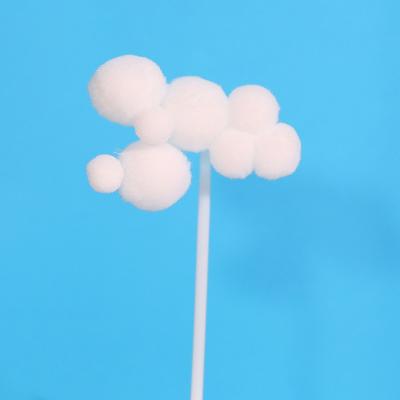 China Soft Cake Topper Decoration Cake Decorating Birthday Party Cake Topper Happy Birthday Party DIY Festival Decoration Pompom Paper Cake for sale