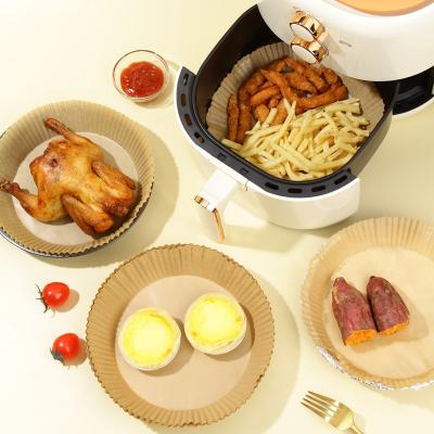 China Amazon Air Fryer Liners Selling Oil Air Paper Waterproof Hot Disposable Air Fryer Liner Non-Stick Parchment Paper for sale