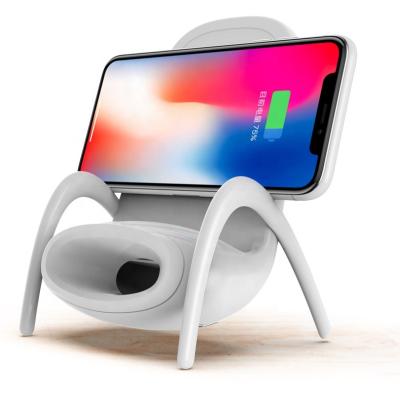 China Mini Chair Wireless Charger Supply Charging Stand 10W Portable Fast Charging Mobile Phone Desktop Best Gifts for sale