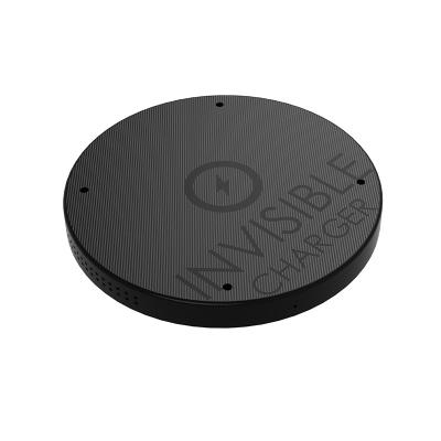 China Smart Furniture 10w Qi Bottom Invisible Wireless Charger Without Drilling For Laptop for sale