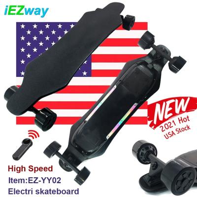 China 2021 Adults Alibaba iEZway Amazon Express New USA Warehouse Dual Hub Drive SUV E Electronic Four Wheel Electric Skateboard for sale