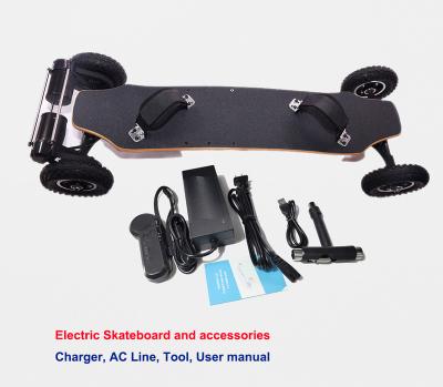 China 2021 USA Adult iEZway Warehouse Dual Hub Motor Off Road Electric Skateboard All Electric Terrain Skateboard For Adults for sale