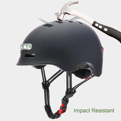 China ABS Safety Bike Helmets Waterproof Smart Snap Helmet For Riding Electric Scooter Helmet With LED Light for sale