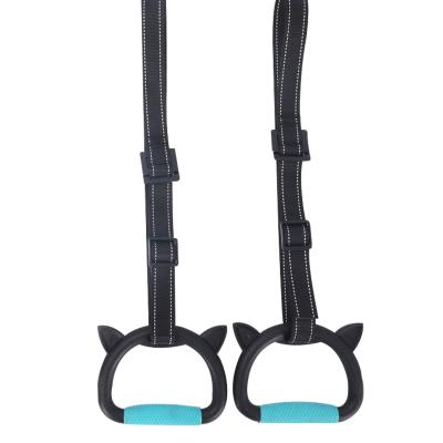 China Pull-UPS And Stretching Home Gym Workout Adjustable Buckle Straps Pull Up Exercise Rings Anti-Slip Rings for sale