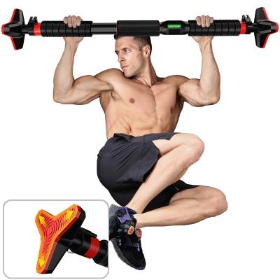 China Convenient Heavy Duty Door Pull Up Wall Door Mounted Chin Gym Station Dip Pull Up Bar for sale