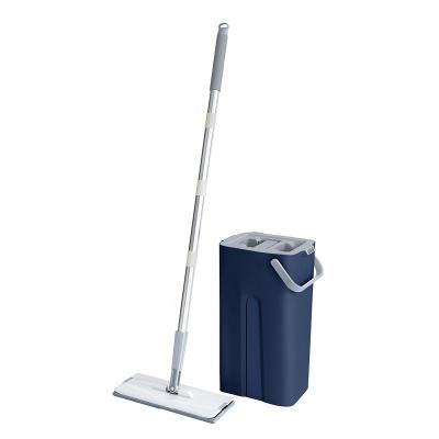 China Manufacture Sustainable Replacement Heads Cleaning Dry Telescopic Squeeze Mop Bucket Kit Easy for sale