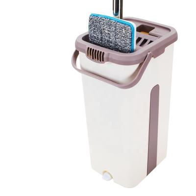 China Detachable Dry Floor Scrape Detachable Trapeador Compression Wash Self Cleaning Bucket Set Magic Broom Online for sale