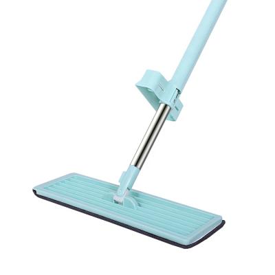 China Durable Fiber Floor Cleaning Soft Easy Use Self Wringing Magic Flat Mop With 360 Spinner for sale