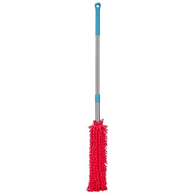 China Adjustable Household Household Car Cleaning Stainless Steel Material Handle Chenille Duster for sale