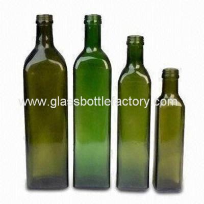 China 250ml,500ml,750ml,1000ml Dark Green MARASCA Olive Oil Glass Bottles for sale