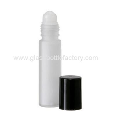 China 10ml Frost Perfume Roll On Bottle With Cap and Roller for sale