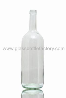 China 1500ml Transparent Bordeaux Wine Bottle for sale