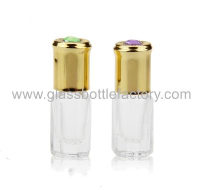 China 3ml Perfume Roll On Bottle With Cap and Roller for sale