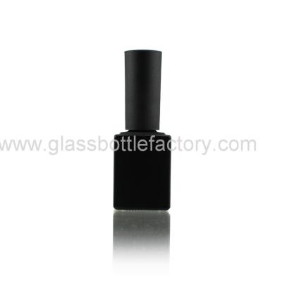 China Black Glass Nail Polish Bottle for sale