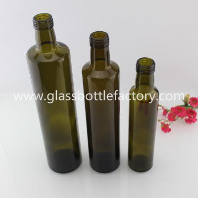 China 250ml,500ml,750ml DORICA Dark Green Olive Oil Glass Bottles for sale