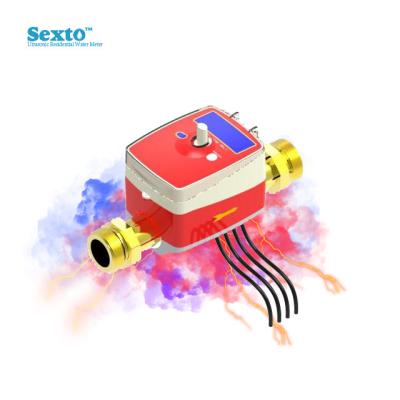 China SEXTO Lora Brass Material Wireless Water Meter With r400 High Accuracy Flow for sale