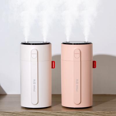 China MYVOES 800mL car dual sensor auto jet h2o wireless portable ultrasonic air humidifier for home and office for sale