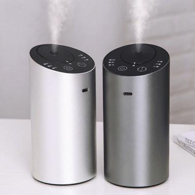 China Wholesale Newest Mini USB Car Aroma Diffuser Aluminum Portable Aromatherapy Oil Free Car Humidifier Black for sale