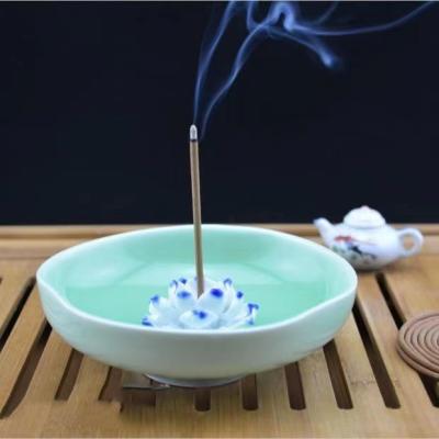 China Ceremonial Indian Ceramic Censer Tea Censer Incense Craft Ornament Creative Ceramic Incense Cone Insert for sale