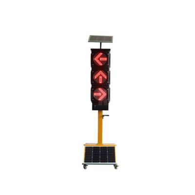 China Traffic Safety Led Warning Lights China-made Intelligent Built-in Traffic Lamp Portable Solar Led Traffic Light 300mm for sale