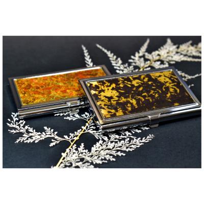 China Dyeing Business Card Patina Business Card Holder for sale