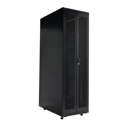 China Transparent Tempered Glass Front Door (metal door optional) 19 Network Server Rack 18u 20u 22u 24u 27u 32u 36u 42u 47u Indoor Network Server Switch Cabinet for sale