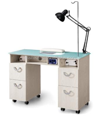 China Nail Table Nail Salon EURO And US Nail Table With Exhaust Fan for sale