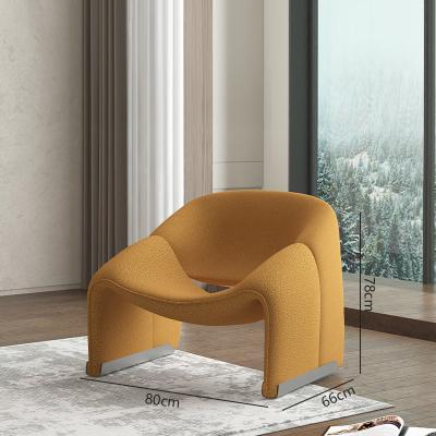 China (Other) Designer Classic Curved Single Sofa Lounge Nordic Chair Leisure Adjustable M-Shape Egg Chair for sale