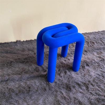 China Bold Child's Chair (The Other) Candy Color Steel Pipe New Simple Adjustable Special-shaped Lounge Sneak Elbow Chair Shoe Changing Stool for sale