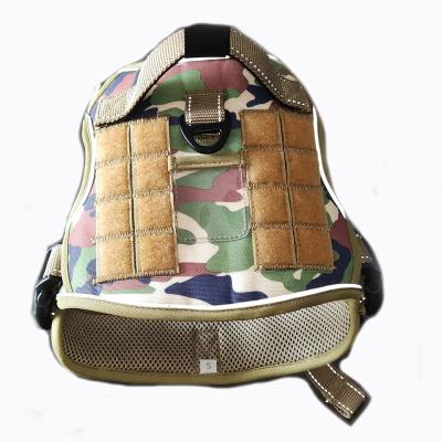 China Manufacturer Customized Military Style Dog Viable Nylon Adjustable Chest Strap Reflective Pet Harness for sale