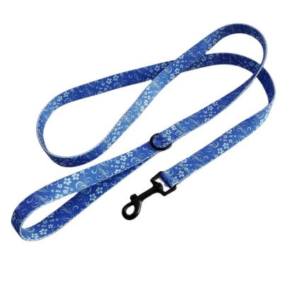 China Custom Personalized Dog Leashes Classic Sublimation Printed Dog Collars for sale