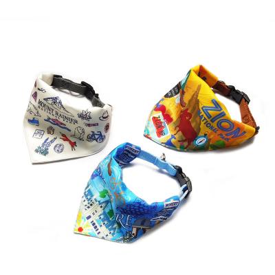 China Viable Custom Sublimation Printing Triangular Pet Scarf Bandana for sale