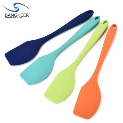 China Non Sustainable Reusable Heat Resistant Spatula Spoon Personalized Silicone Cooking Tool for sale